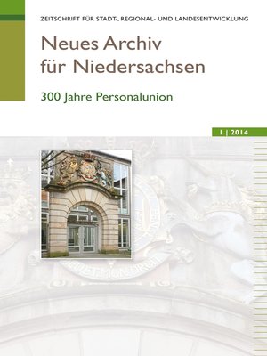 cover image of Neues Archiv für Niedersachsen 1.2014